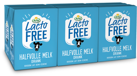 Boisson lait demi-écrémé sans lactose, UHT