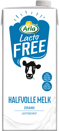 Lactosevrije halfvolle melkdrank UHT 1L
